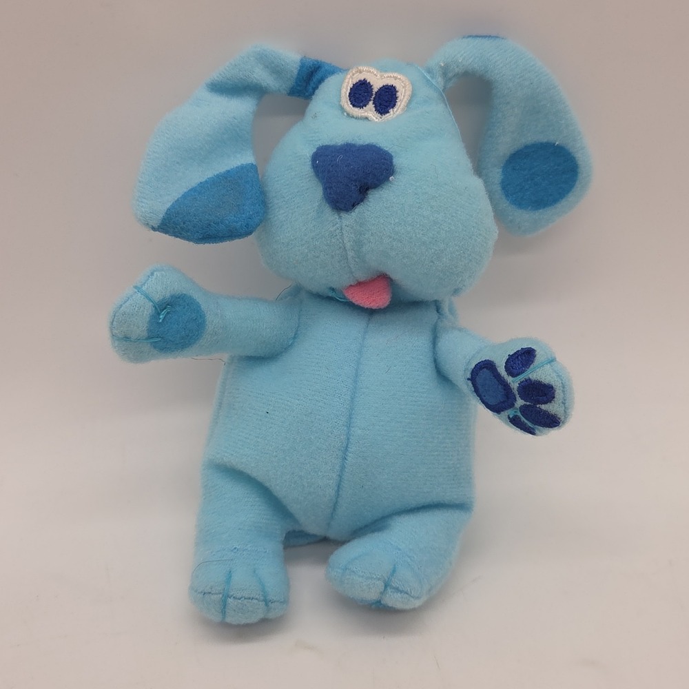Vintage Blues Clues Plush Keychain Zipper Coin Purse 6" Pyramid Viacom 2001